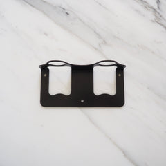 Double Bracket - Free Hanging - Matte Black - 17.4cm Wide