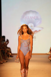 Selene Sea Shell Swimsuit Purple