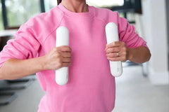 Dumbbell Strength Bars - 5kg Pair Weights White