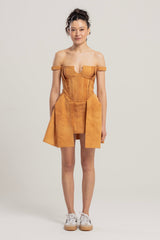 CORSET DRESS - ORANGE