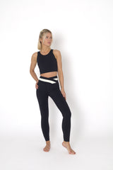 YOGAFLOW WRAP WAIST LEGGINGS DUO BLACK