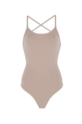 RACER SWIMSUIT - PEBBLE