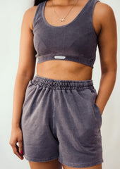 Washed Charcoal Bralette