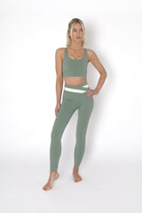 YOGAFLOW REVERSIBLE SPORTS BRA MEDIUM SUPPORT DUO SOFT SAGE