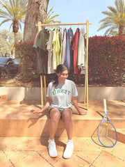Reversed TENNIS Varsity Tee
