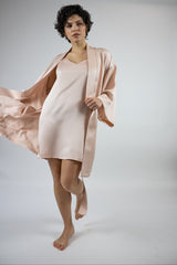 Silk Dreamscape Slip Dress Transcendent Pink