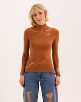 Soulstitch High Neck in Camel Brown