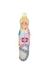 Rowan Halter Maxi Crochet Dress Multi
