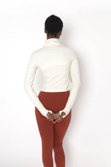 POWERFLOW CROPPED RUNNING JACKET OFF WHITE