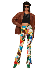 TUTTI FRUTI FLARED PANTS - BAMBOO