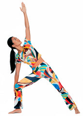 TUTTI FRUTI FLARED PANTS - BAMBOO