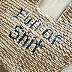 FULL of SHIT Oversized Camel Beach Bag