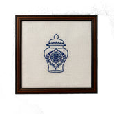 Ginger Jar #4 Embroidered Art Work