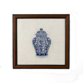Ginger Jar #1 Embroidered Art Work