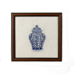 Ginger Jar #1 Embroidered Art Work