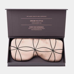 Silk Sleep Mask Pink Neo Geo