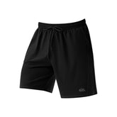 Black Straight Design Padel Shorts for Men