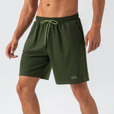 Green Straight Design Padel Shorts for Men