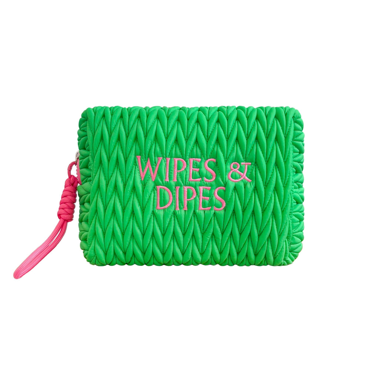 Green Wipes & Dipes Cosmetic Bag