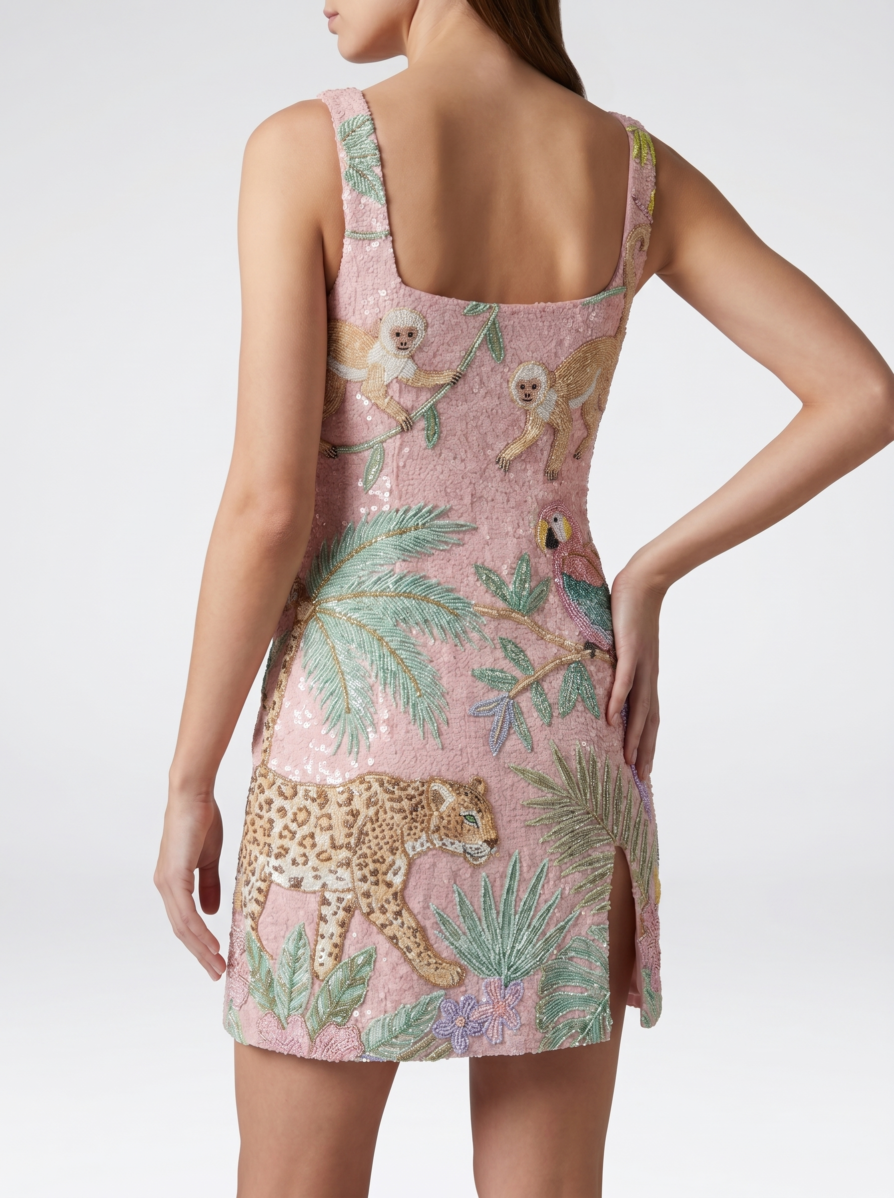 Tropica Pink Mini Dress