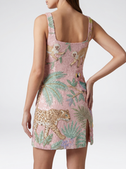 Tropica Pink Mini Dress