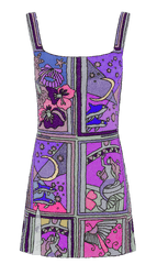 Talia Hand Beaded Multi-Coloured Crystal Party Dress in Stock