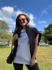 Connie X Well Fit BEST FIT TEE in White