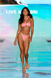 Twist-Tie Bikini Set  | Red & Yellow