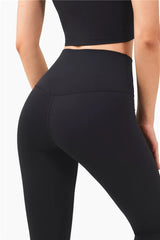 High Waisted Airbrush Leggings Black