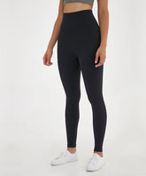 High Waisted Airbrush Leggings Black