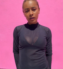Power Mesh Longsleeve Top