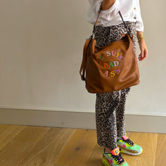 Je Suis Badass Brown Slouchey Bag