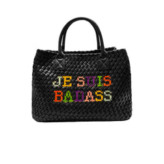Je Suis Badass Vegan Embrodiered Bag