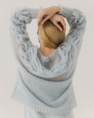 Jūra: Fog Silk & Mohair Sweater