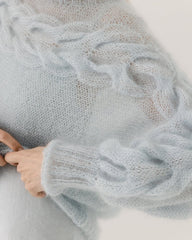 Jūra: Fog Silk & Mohair Sweater