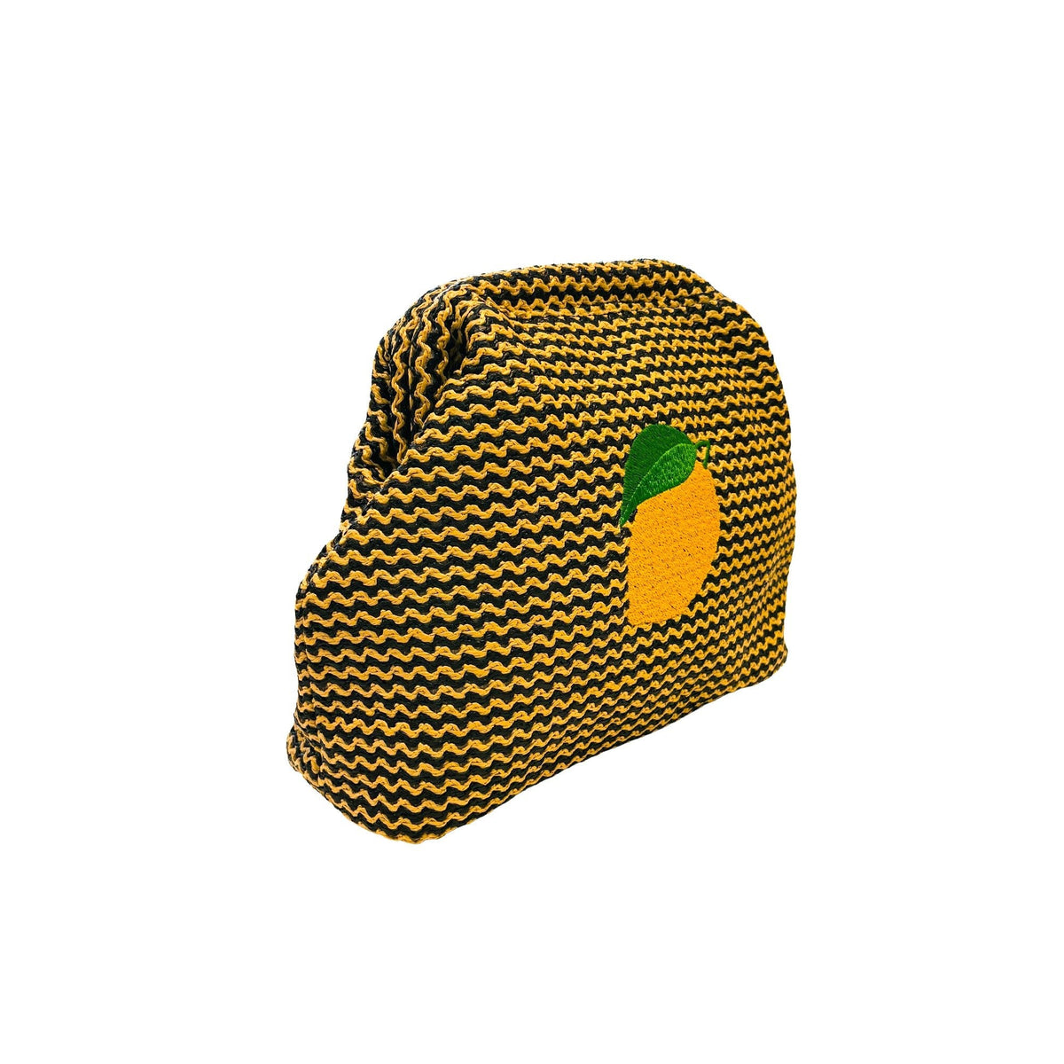 Lemon Straw Clutch