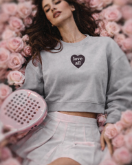 Love All Cropped Cozy Court Sweat