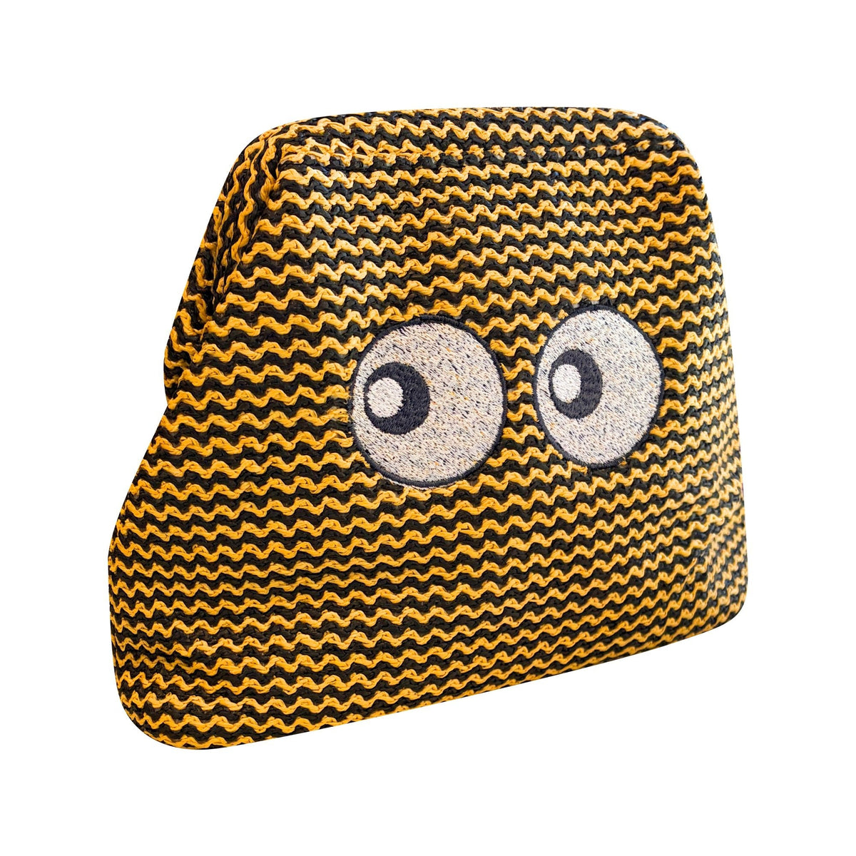 Ciao Black and Straw Clutch