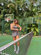 Padel Slimming Effect Short Dress With Belt (Without Bra)