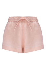 Linen Spirit Shorts Peach Powder
