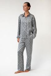 SILK PYJAMAS Black Crystal Neo Geo
