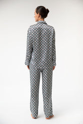 SILK PYJAMAS Black Crystal Neo Geo