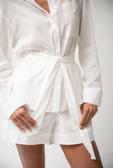 White Linen Voile Shirt