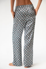 Black Crystal Neo Geo Silk Pyjama Pants