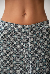 Black Crystal Neo Geo Silk Shorts