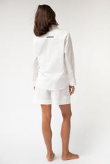 White InStyle Cotton Poplin Shorts