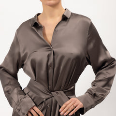 Silk Shirt Dress the Lady