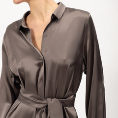 Silk Shirt Dress the Lady