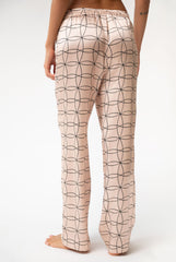 Pink Neo Geo Silk Pyjama Pants