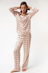 Pink Neo Geo Silk Pyjama Pants